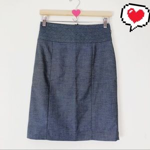 H&M Grey Pencil Skirt Size 6 E194